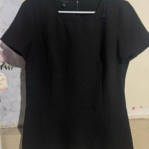 Talbots Classic Black Textured Blouse